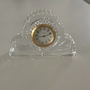 Lead Crystal Quartz Mantel Clock
